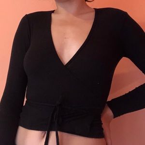 American Apparel tie ballet top